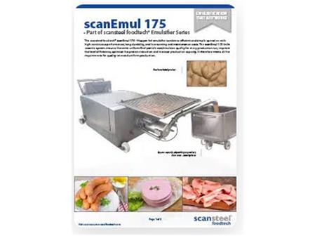SCANEMUL 175 - PART OF SCANSTEEL FOODTECH EMULSIFIER SERIES