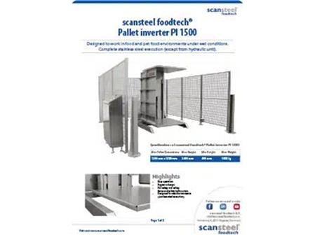 SCANSTEEL FOODTECH PALLET INVERTER PI 1500