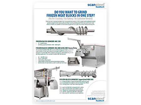 FROZEN MEAT BLOCK GRINDERS